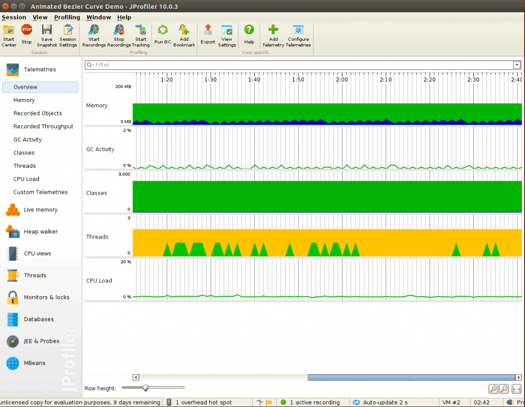 jprofiler overview probing