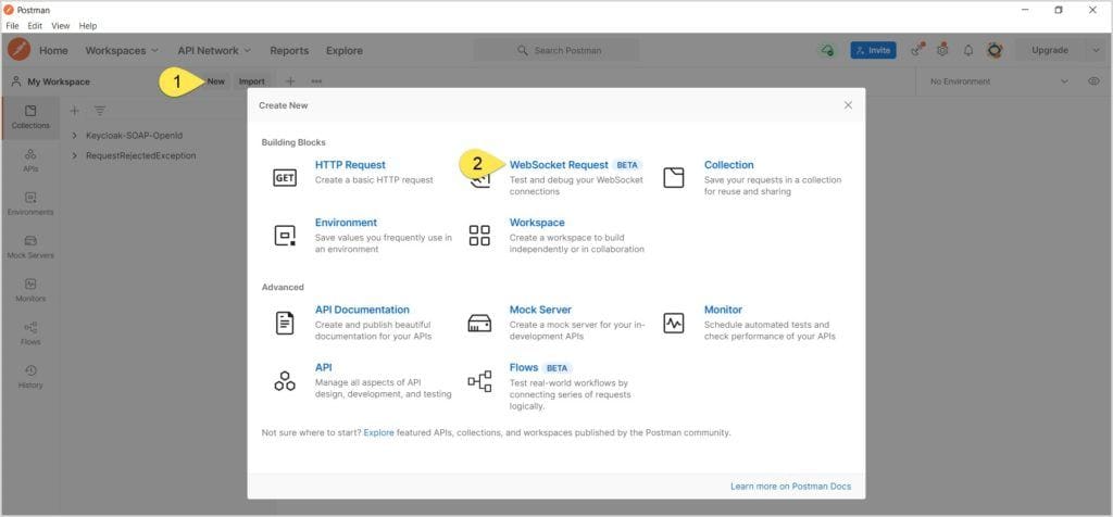 Postman Websocket