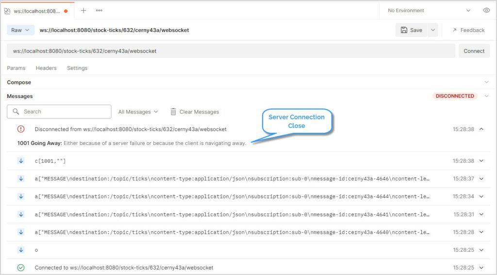 Postman Server Connection