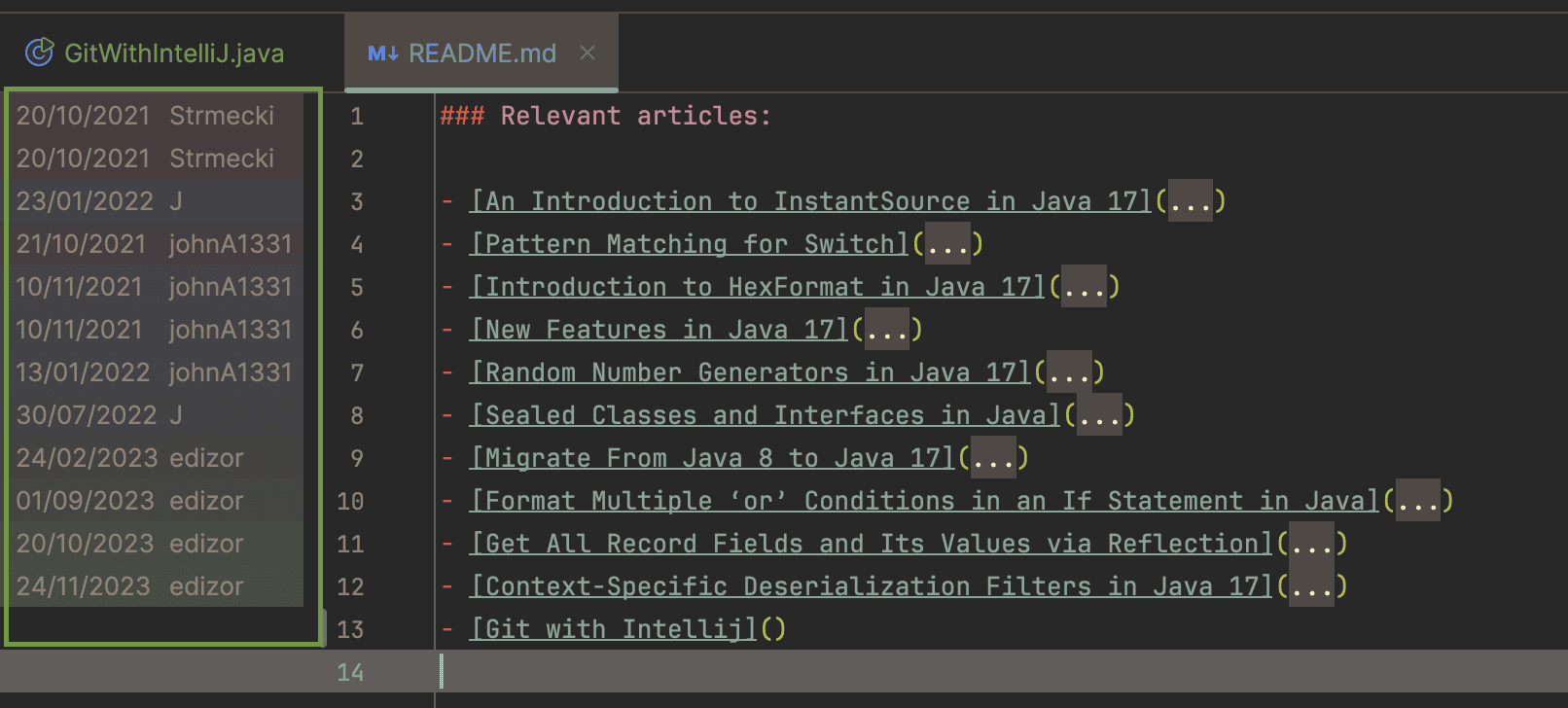 Git integration in intellij idea baeldung 