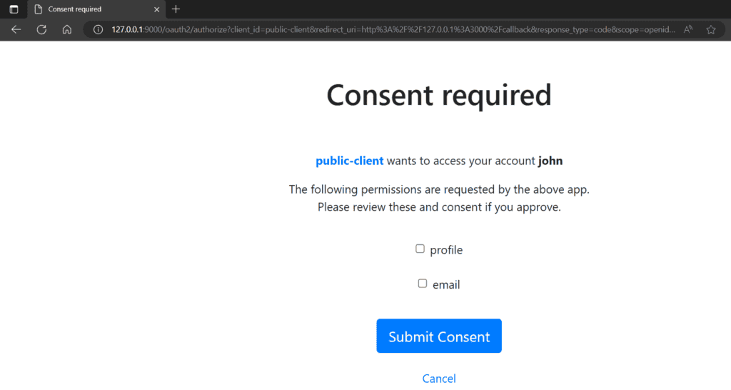 Consent Required