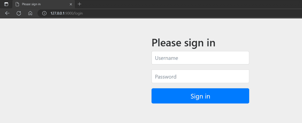 Spring Security Login Page