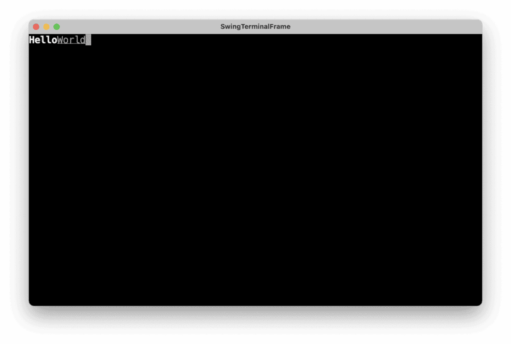 low level terminal sgr