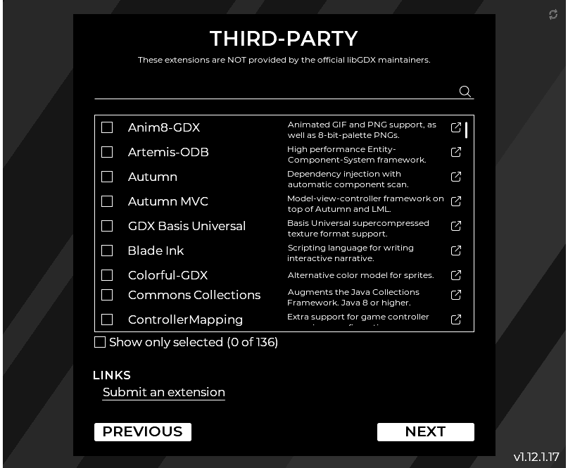 libgdx third party extensions