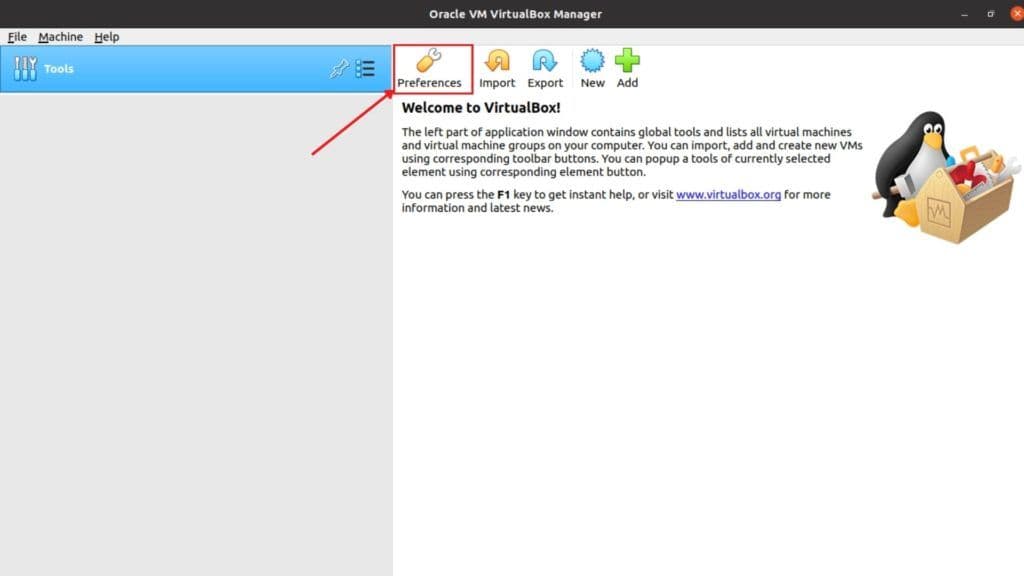 VirtualBox-Manager