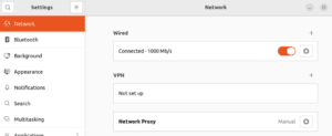 Entering proxy config