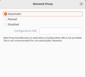 Proxy auto conf