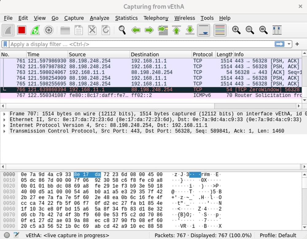 wireshark capture