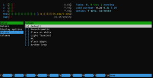 htop change colour scheme