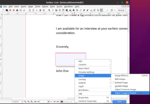 Scribus fit image to frame