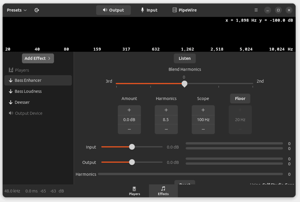 EasyEffects: Adding Effects