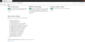 howsmyssl cipher suites list