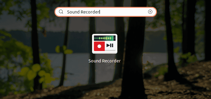 GNOME Sound Recorder search