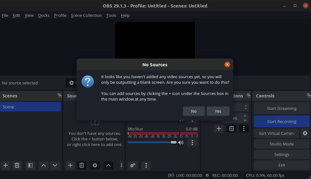 Voice recording with OBS Studio