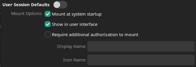 Enabling Automount - 2