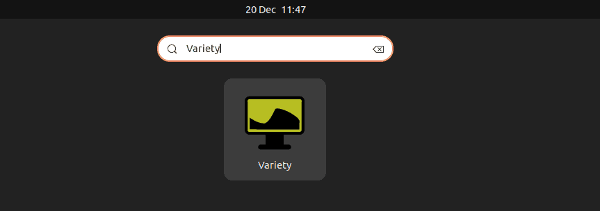 Launching the Variety application on Linux