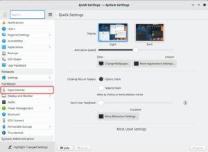 Opening KDE System Settings on Ubuntu