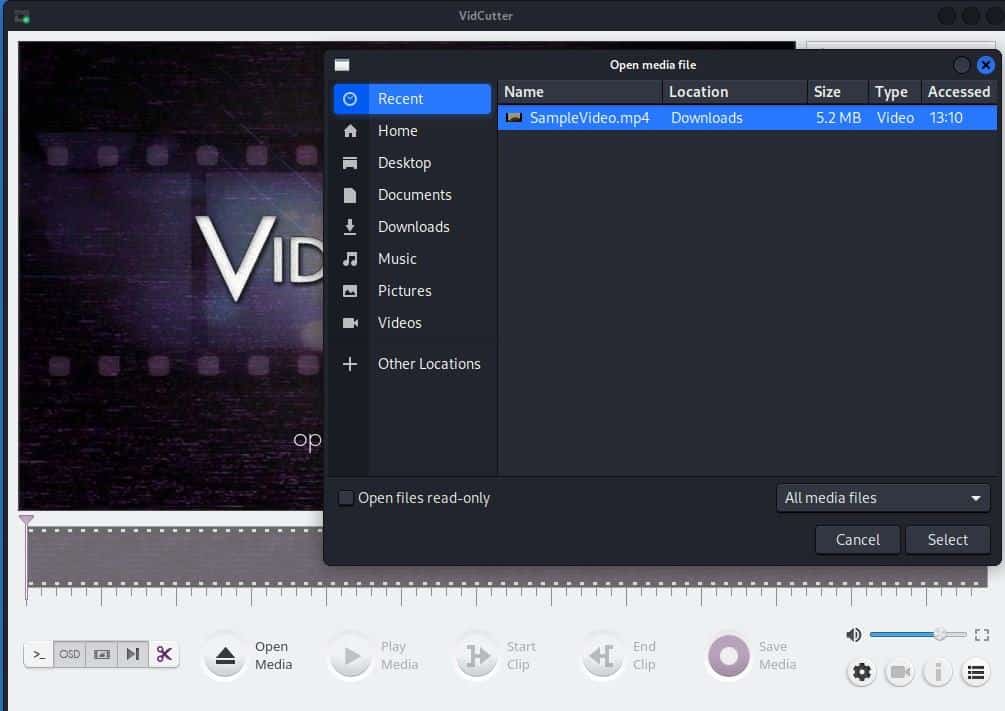 Edit a Video in VidCutter