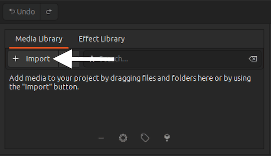 Pitivi: Import Media