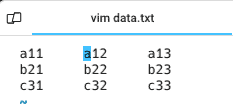 Placing Cursor - Deleting Specific Column in Vim