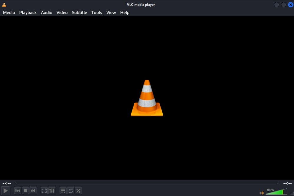 Opening the GUI of VLC