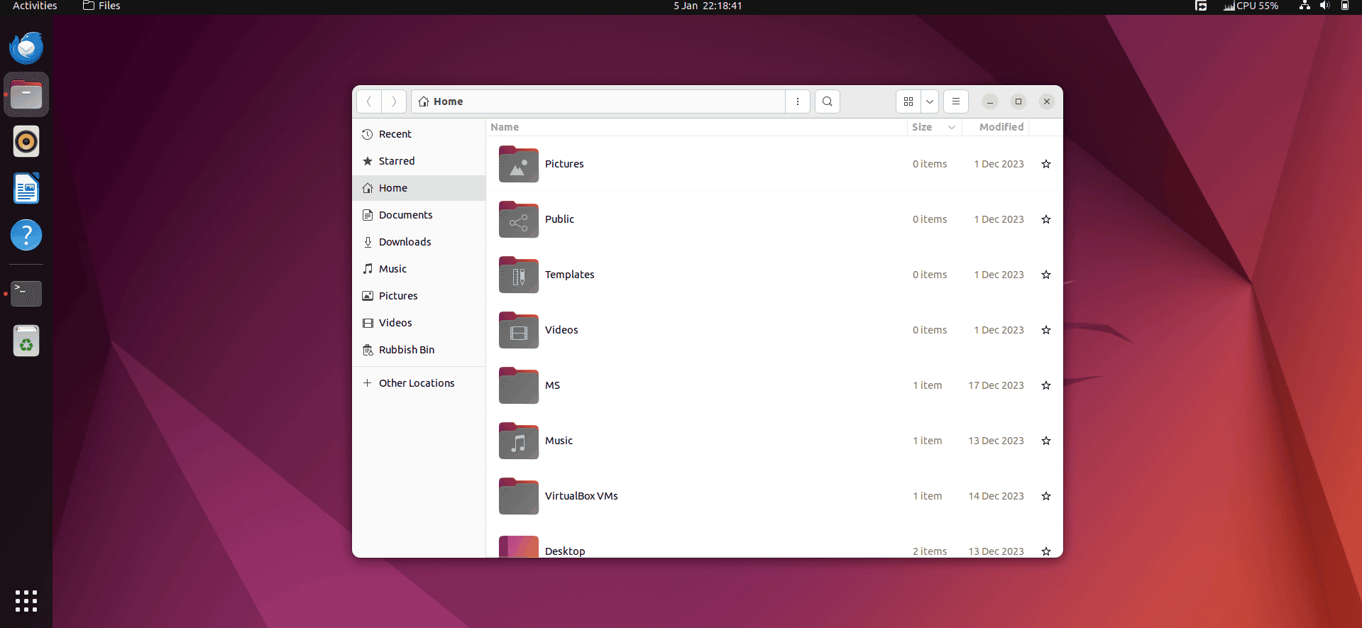 opening files at the center of screen in linux