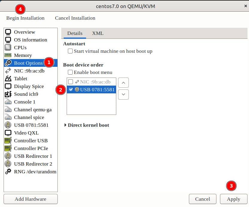 Selecting Boot Device