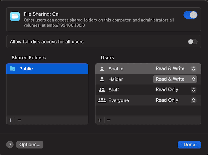 macOS: Set File Permissions