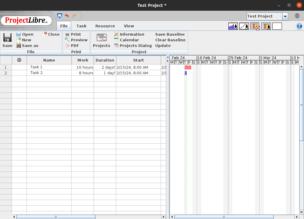 Adding Work column to see duration in hours