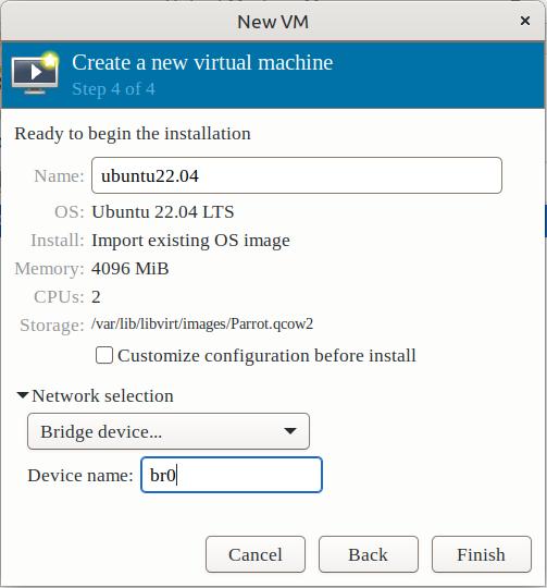 Final Setup and Network Config