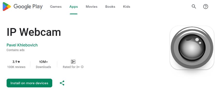 IP Webcam App
