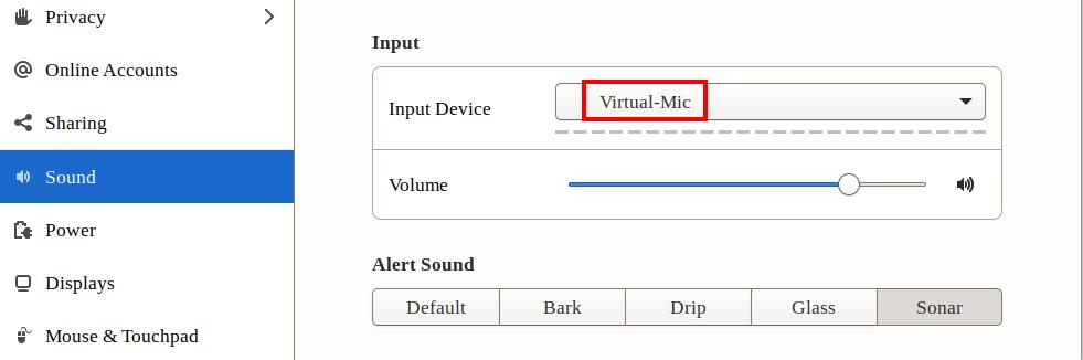 System Sound Settings