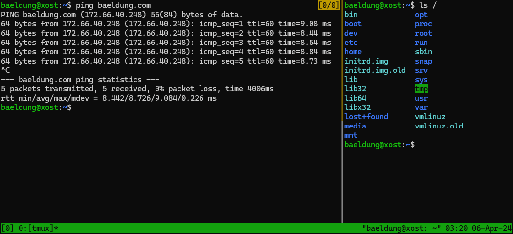 <em>tmux</em> copy mode