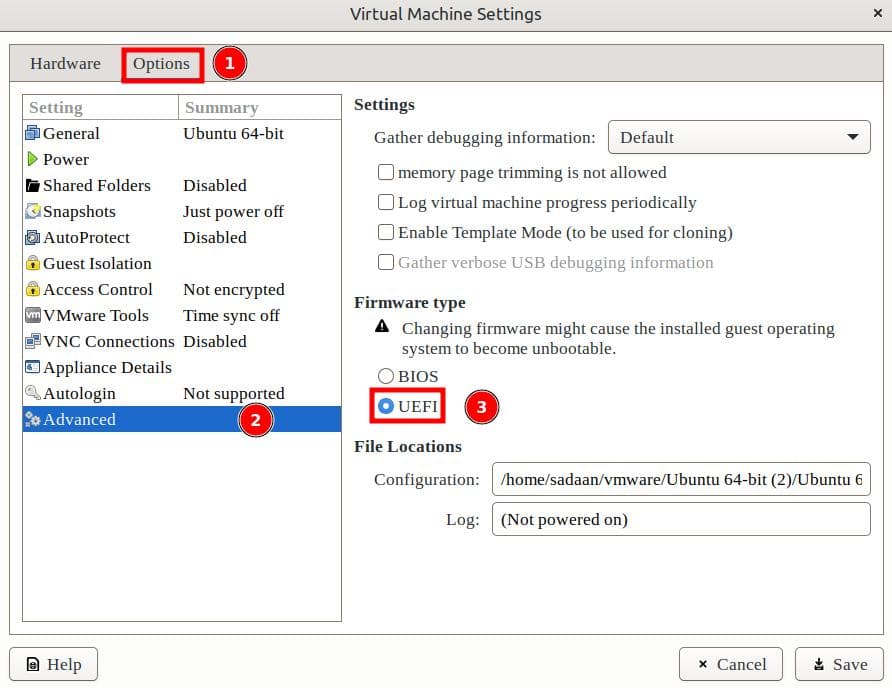 UEFI Firmware For VM