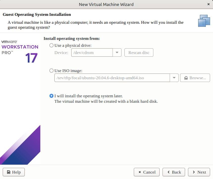 VMware VM Config