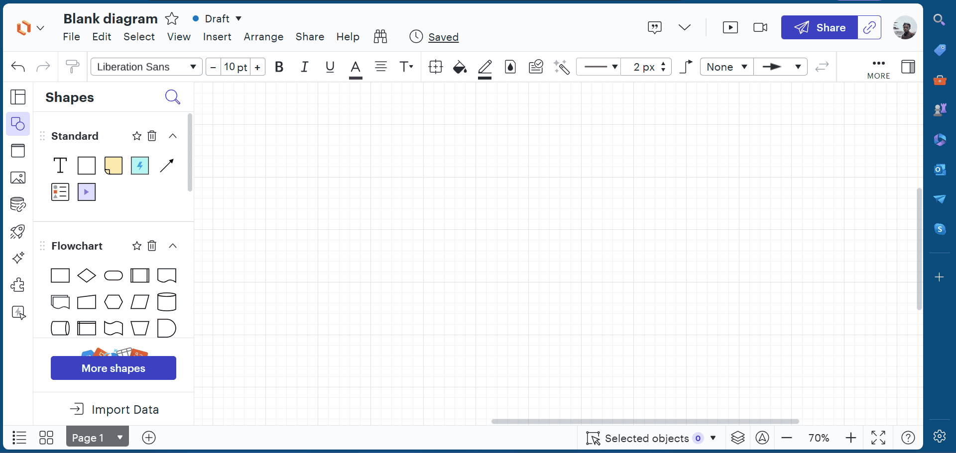 lucid chart interface