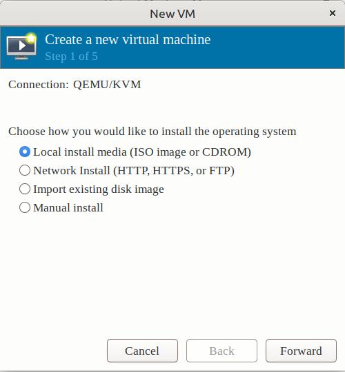 Creating a new VM