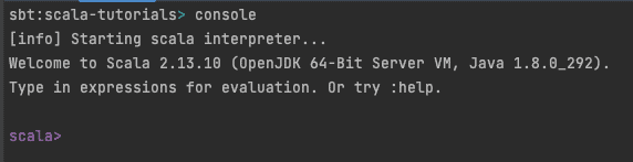 SBT Console REPL