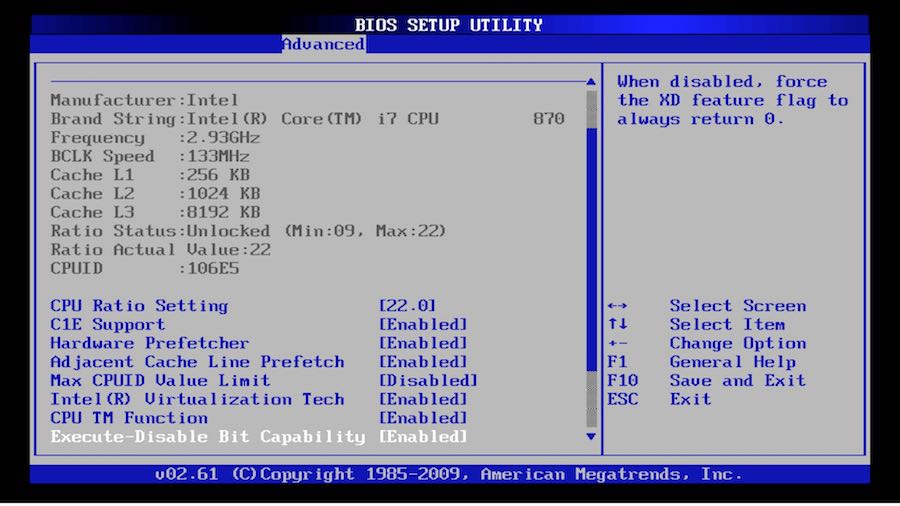 windows boot screen bios