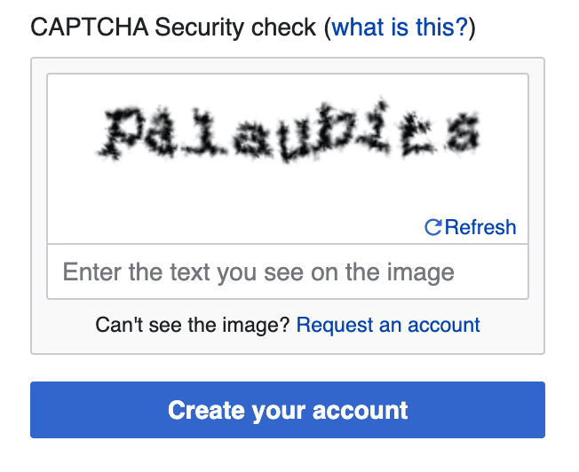 CAPTCHA test