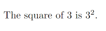 LaTeX output