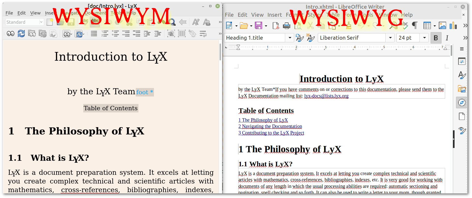 WYISWM vs WYSIWYG