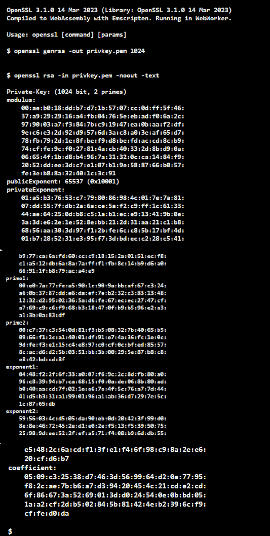 OpenSSL keys