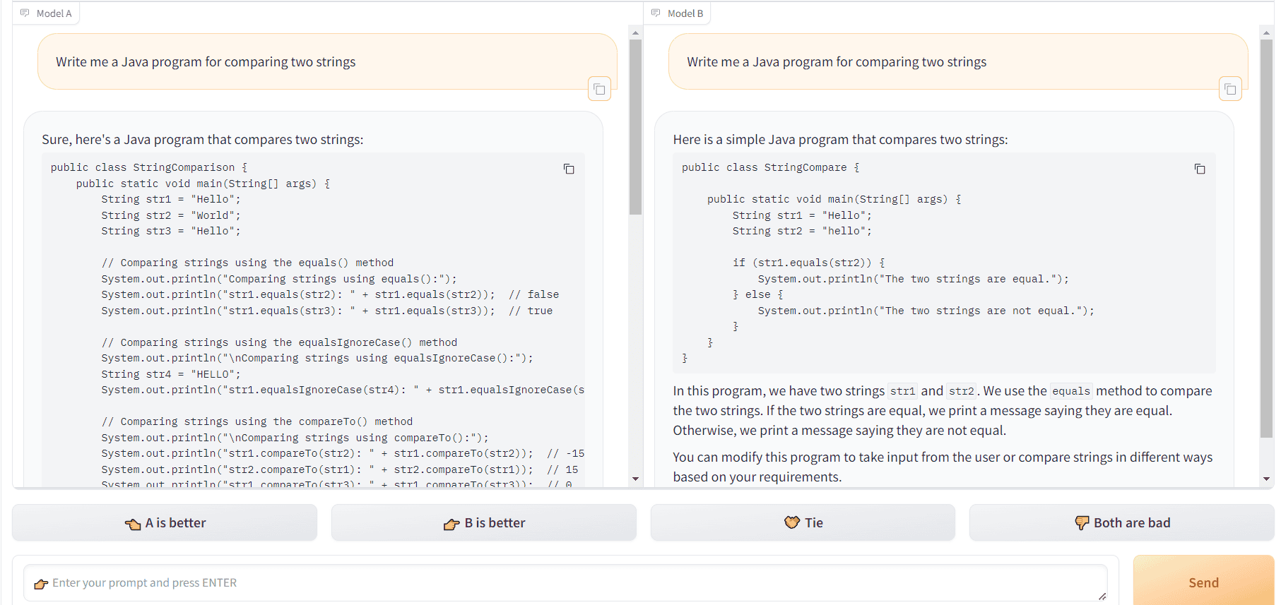 Large Language Models - LLM Arena