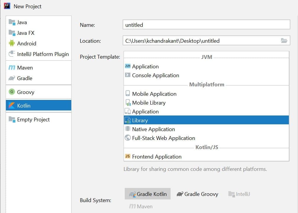 Kotlin Multiplatform IDEA Wizard