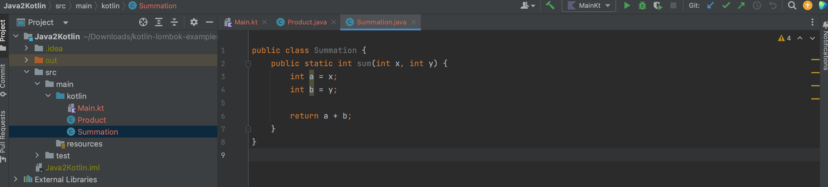 Java classes to be converted to Kotlin Via Menu option