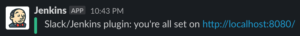 jenkins slack test message success