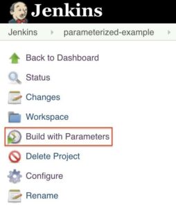 jenkins 使用参数构建