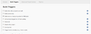 pipeline script build triggers section