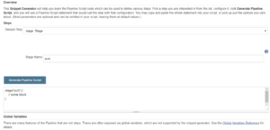 pipeline script stage syntax